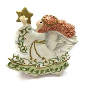 Fitz & Floyd Christmas Angel/ Tidbit Tray/ Moonbeams/Essentials